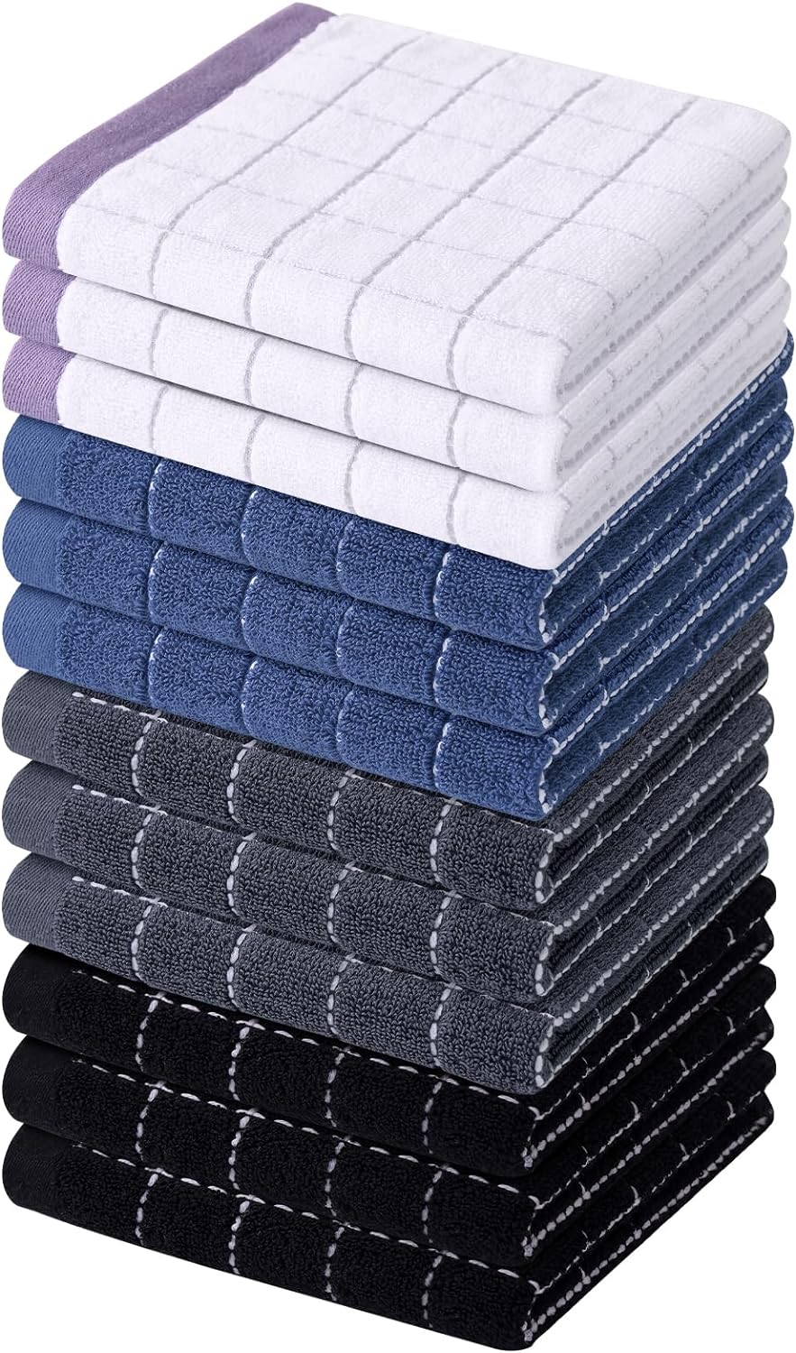 Kitchen Towels, Soft and Super Absorbent Dish Towels, Cotton Kitchen Towels -Pack of 4 (13 Kitchen Towels, Soft and Super Absorbent Dish Towels, Cotton Kitchen Towels -Pack of 4 (13